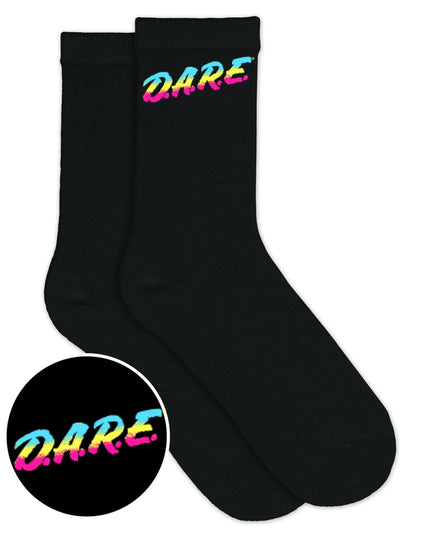 Black DARE Socks (Fits Sizes 8-12M |  7-11W)