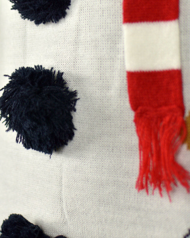 3D-Schneemann-Weihnachtspullover