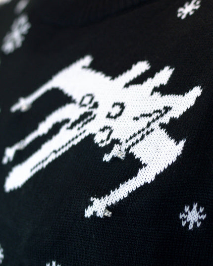LED "Join the Christmas Side" Couples Sweater
