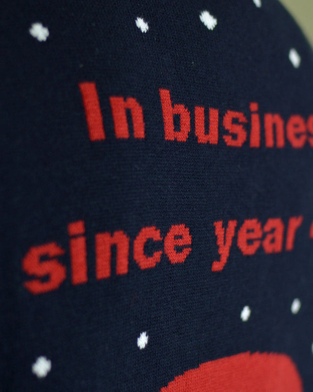 Weihnachtspullover für Paare mit Weihnachtsmann und Walker auf dem Weg in den Ruhestand | Outlet-Verkauf