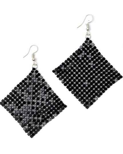 Black Disco Earrings for Christmas