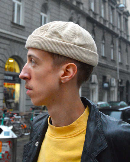 Strickmütze - Beige Weihnachtsaccessoires