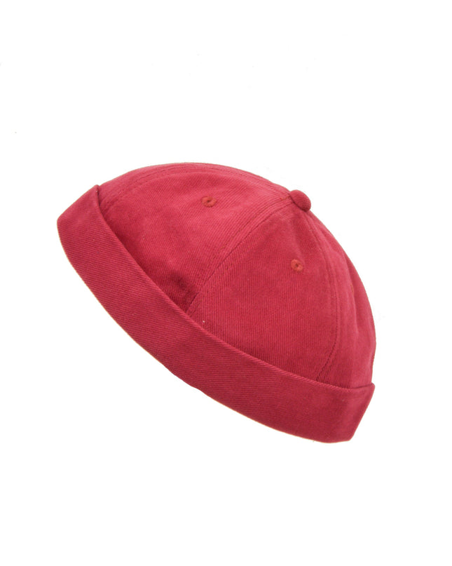 Burgundy Corduroy Docker Cap for Christmas Accessories