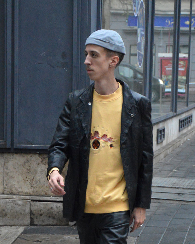 Christmas Light Gray Cord Docker Cap