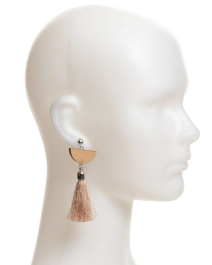 Tassel Wooden Earrings