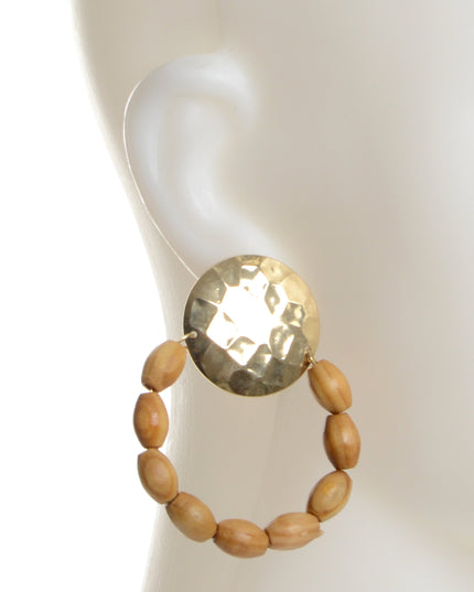 Ohrringe – Holzperlen