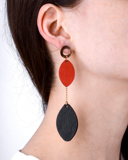 Leaf Wooden Earrings I