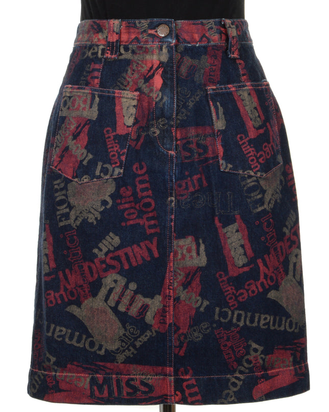 Vintage Printed Skirt