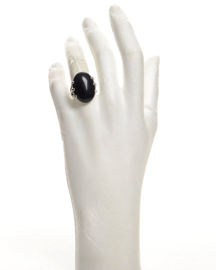 Black Ring - Oval Shape