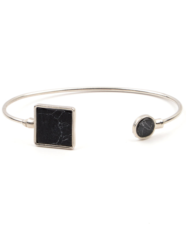 Black Square Stone Bracelet