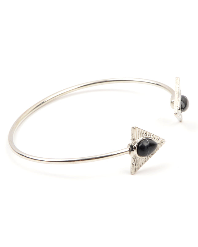 Black Triangle Stone Bracelet
