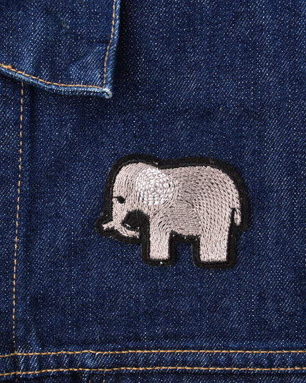 Elephant Patch - Stylish Animal Embroidery
