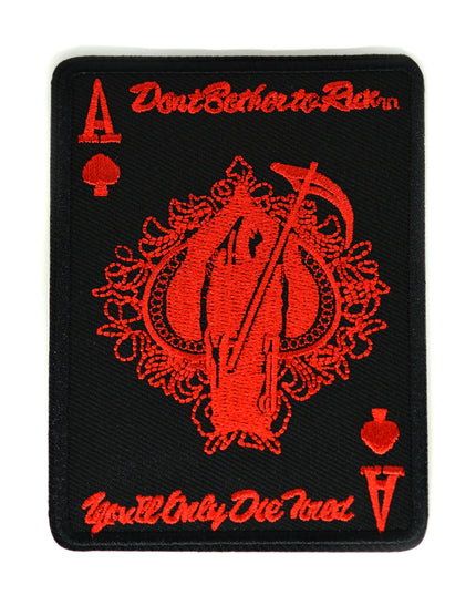 Card Halloween Costume Patch