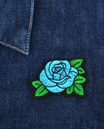 Patch - Blaue Rose