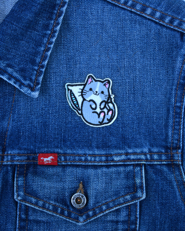 Cat Resting on Pillow Patch