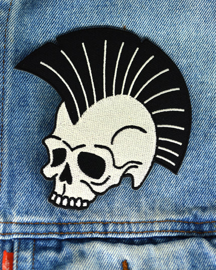 Aufnäher – Punk-Totenkopf | Halloween-Kostüme für alle