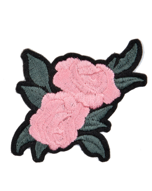 Patch - Doppelte rosa Rose