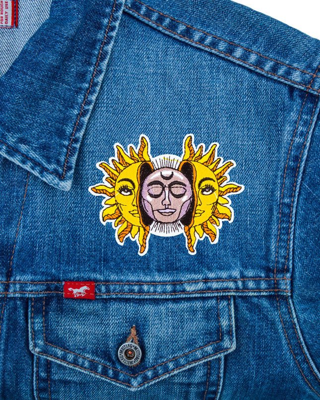 Iron-On Patch - Sun and Moon