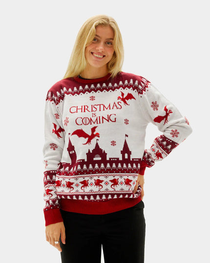 Couples Christmas Sweater - "Christmas is Coming"