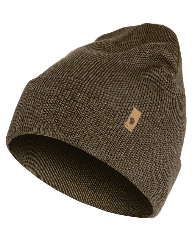 Fjallraven Classic Knit Hat in Dark Olive Green