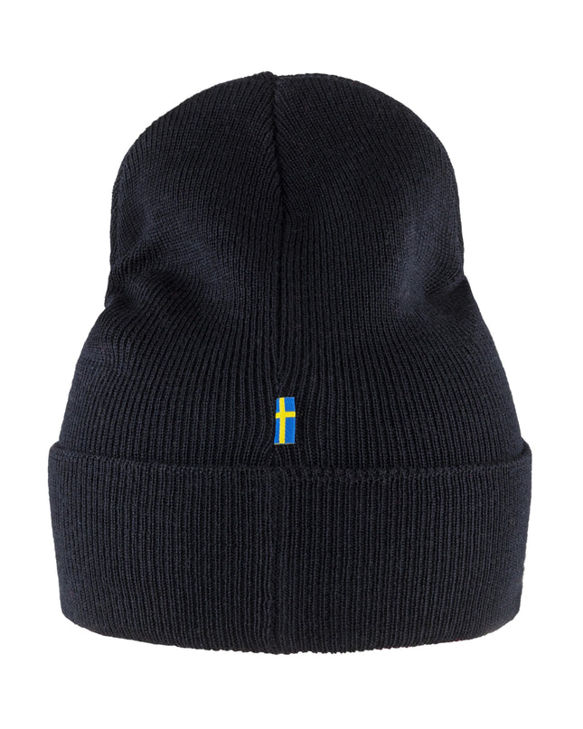 Fjallraven Classic Knit Hat in Dark Navy Blue