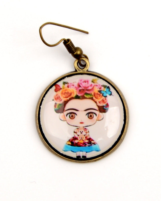 Picture Earrings - Frida Kahlo II | Holiday Earrings for Women