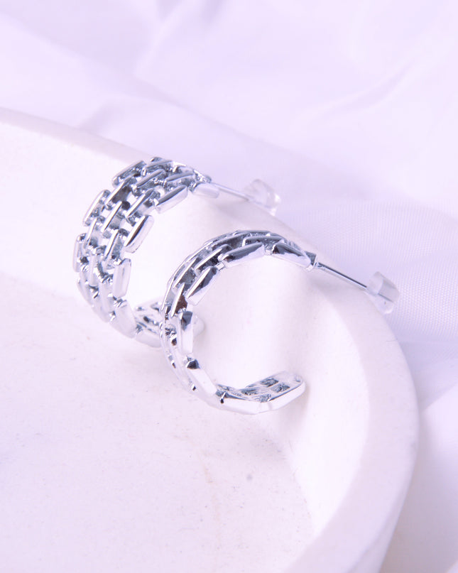 Ohrringe - Kette | Quadratische Silberohrringe für Weihnachten und Halloween