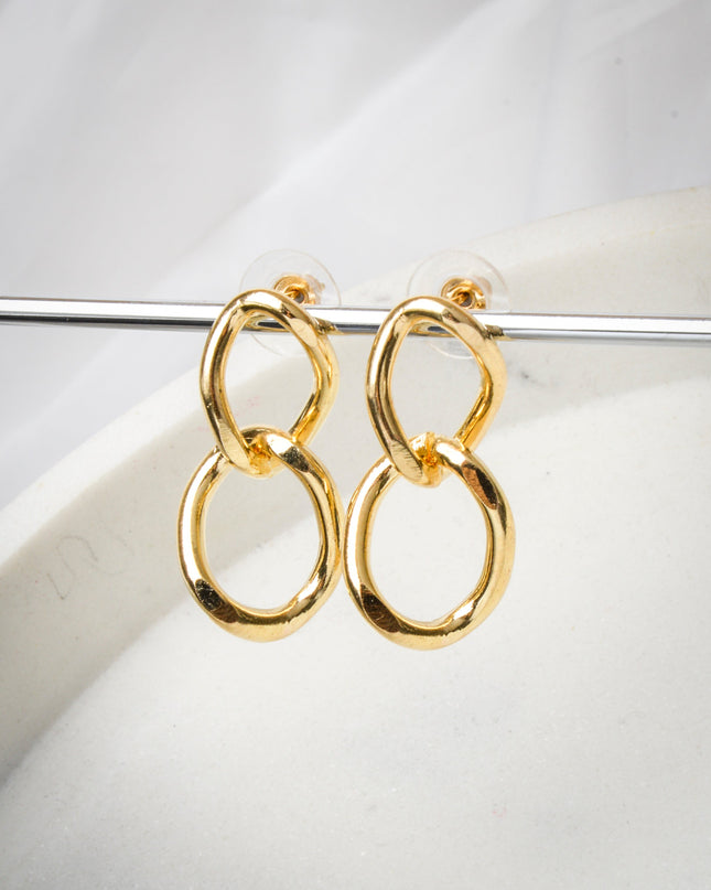 Gold Chain Design Earrings