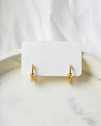 Earrings - Moon Gold Knot