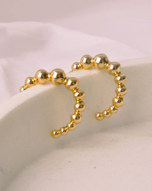 Gold Moon Berry Earrings