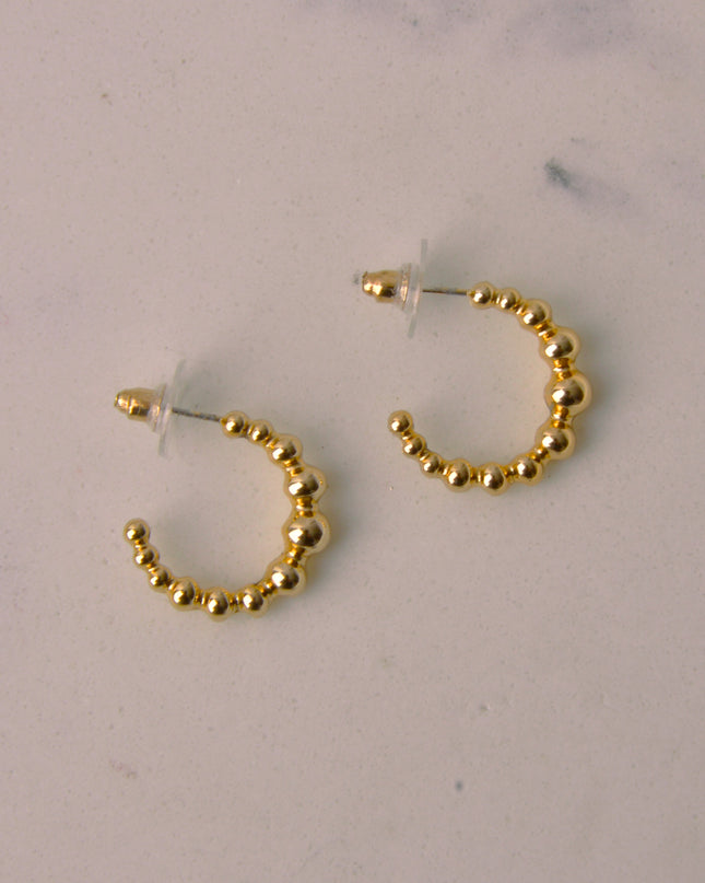 Gold Moon Berry Earrings