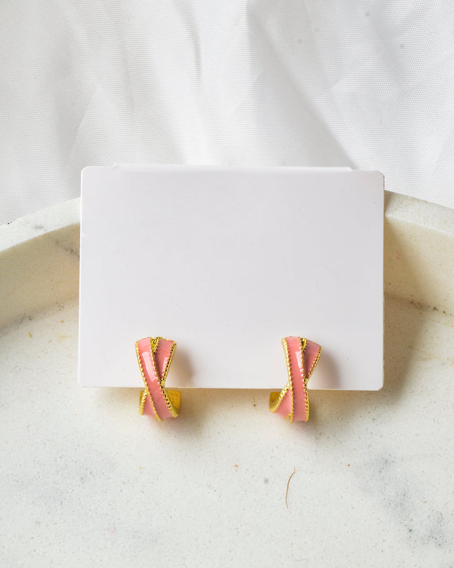 Verdrehte Pastellohrringe