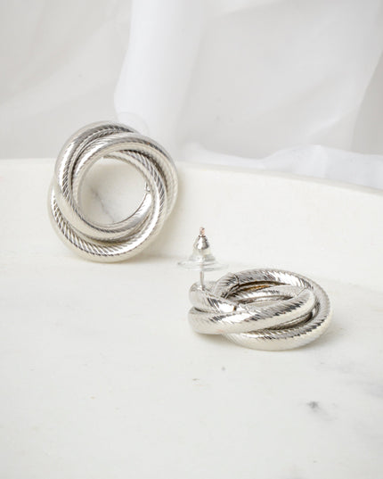 Earrings - Round | Handle: fulbevalo-round-twisted-silver