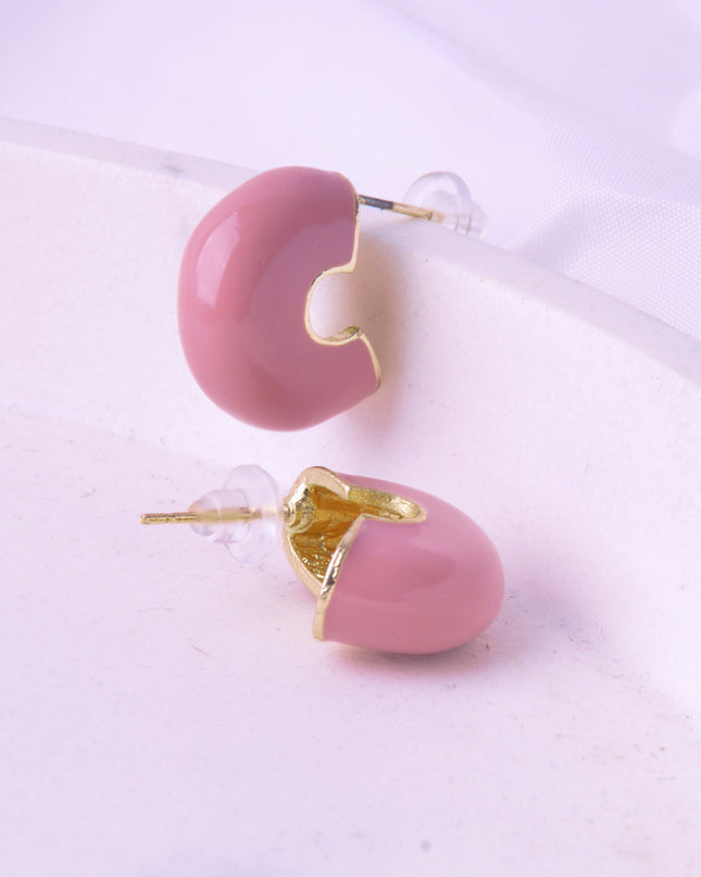 Ohrringe aus rosa Muscheln