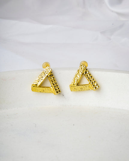 Triangle Gold Earrings