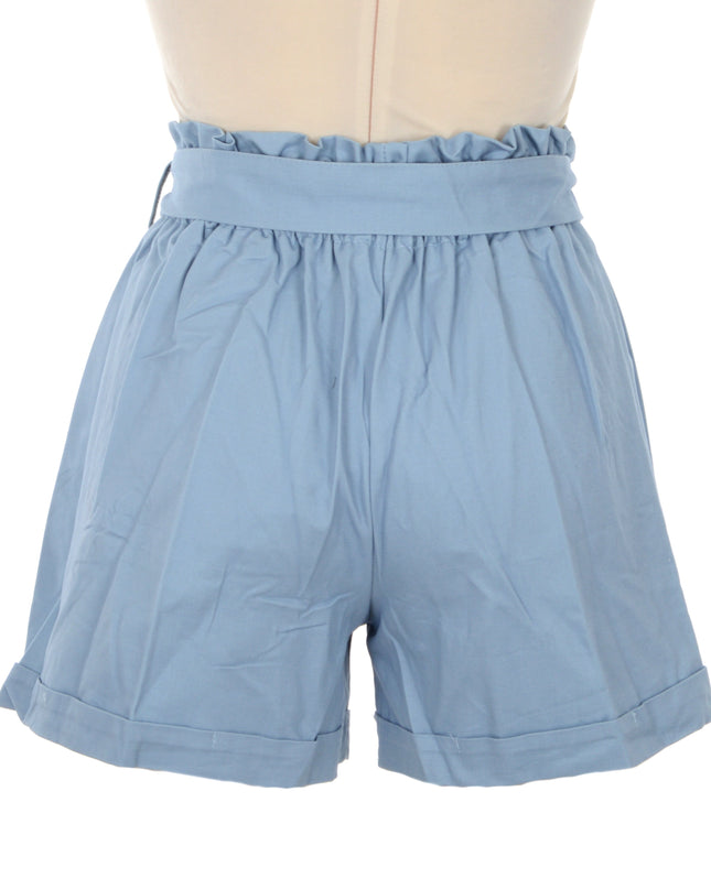 Blaue Shorts mit Knöpfen – Bequeme Passform