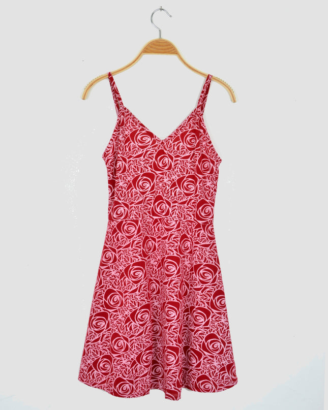 Red Rose Onion Dress