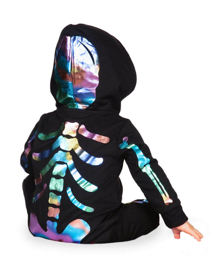 Baby Boy's Iridescent Skeleton Costume