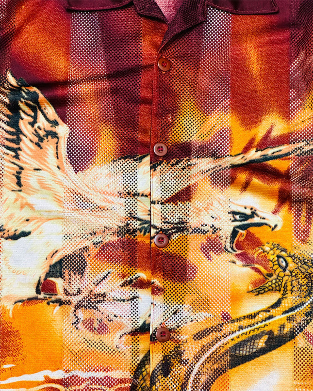 Vintage-Hemd im Kampfstil