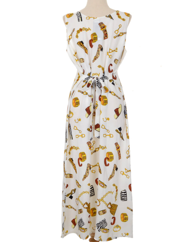 Vintage-Maxikleid – Weiß