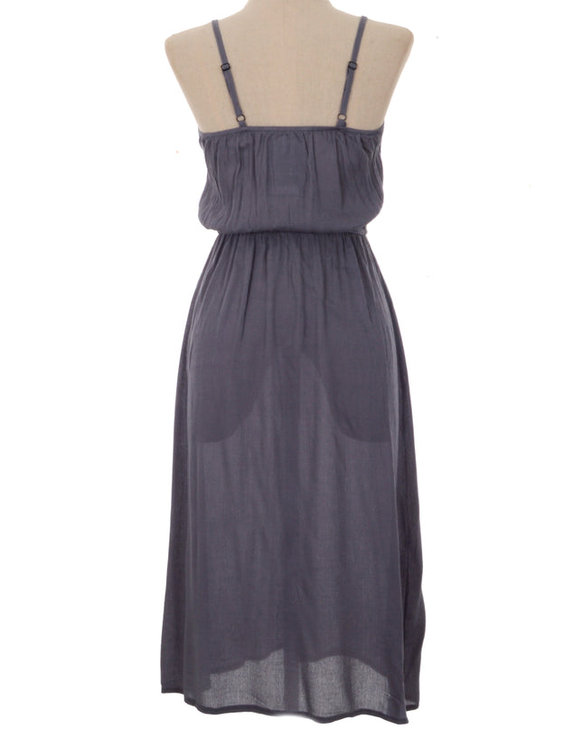 Gray Embroidered Dress