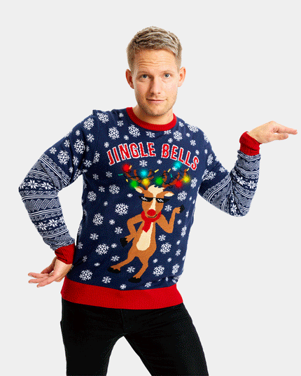 LED Jingle Bells Couples Christmas Sweater