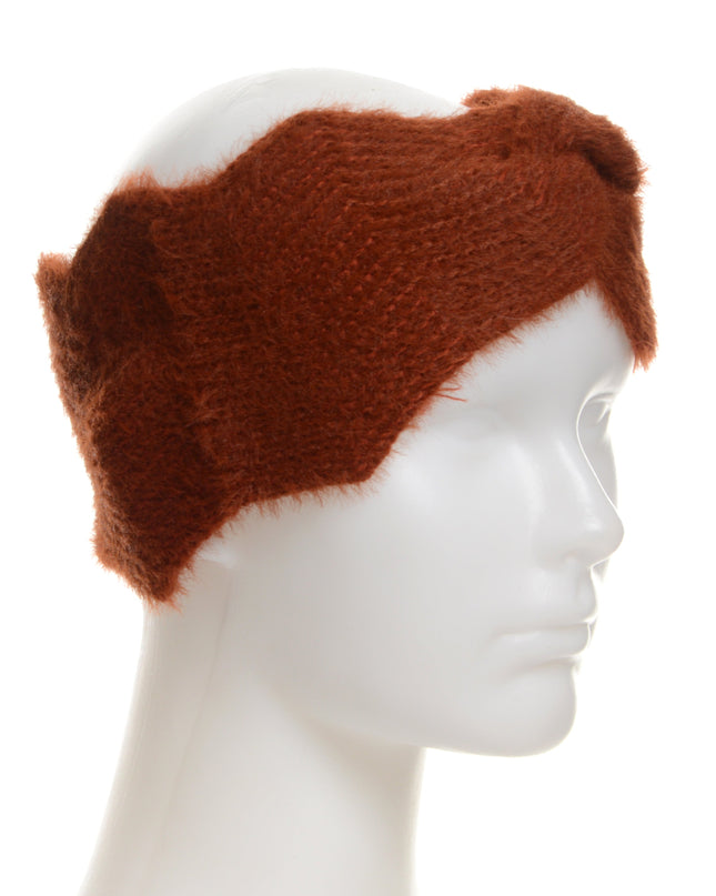 Brick Red Wavy Headband