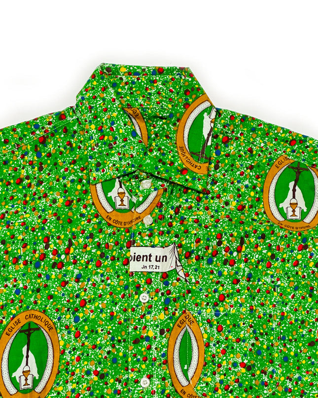Vintage-Hemd – Eglise Catholique | Klassischer Weihnachtspullover