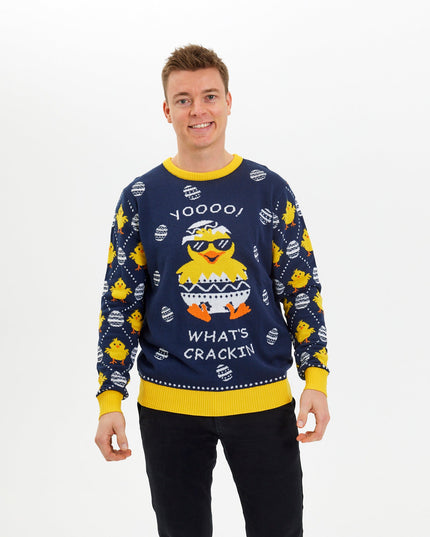 Osterpullover „What's Cracking“ – Damenstil