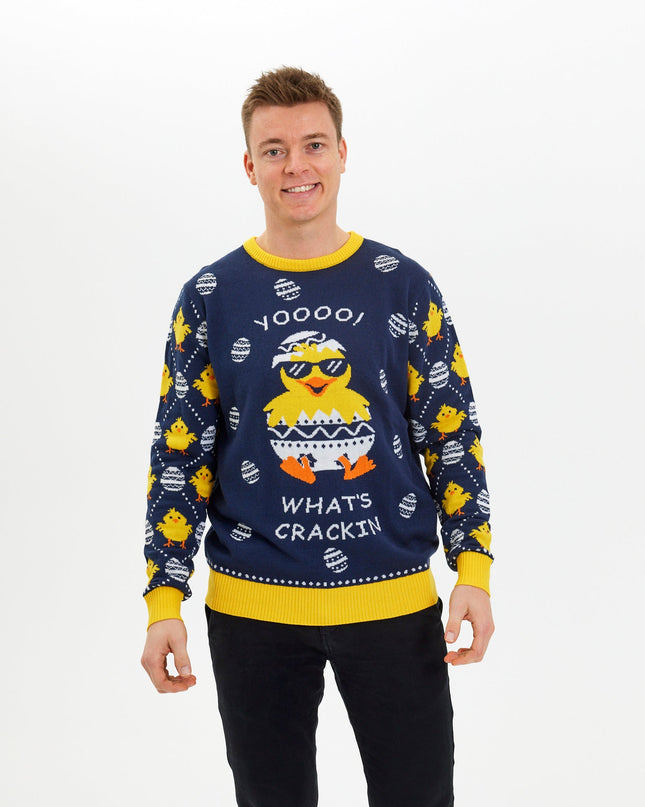 Osterpullover „What's Cracking“ – Damenstil