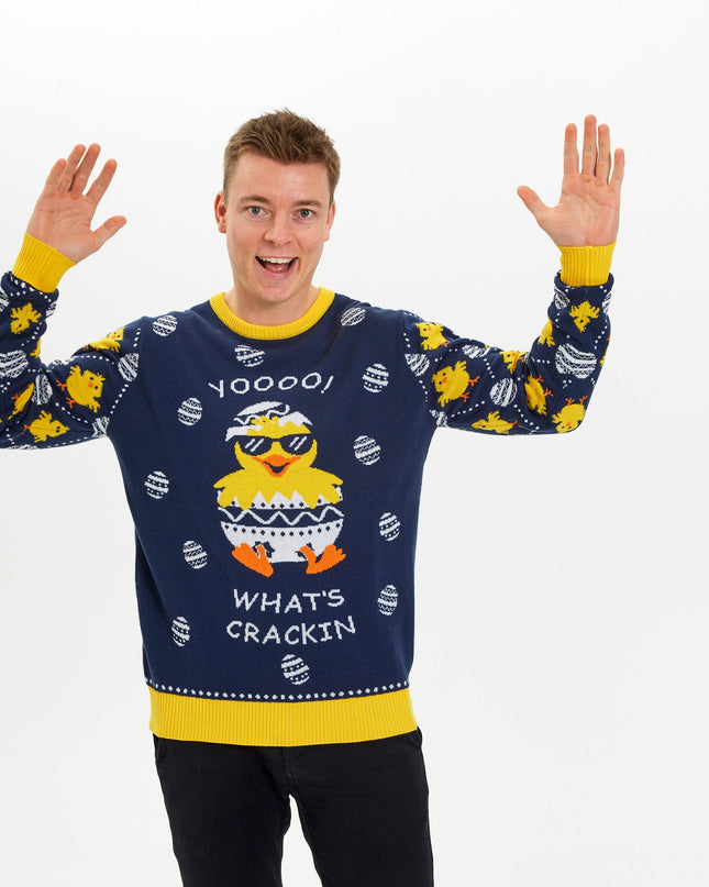 Osterpullover „What's Cracking“ – Damenstil