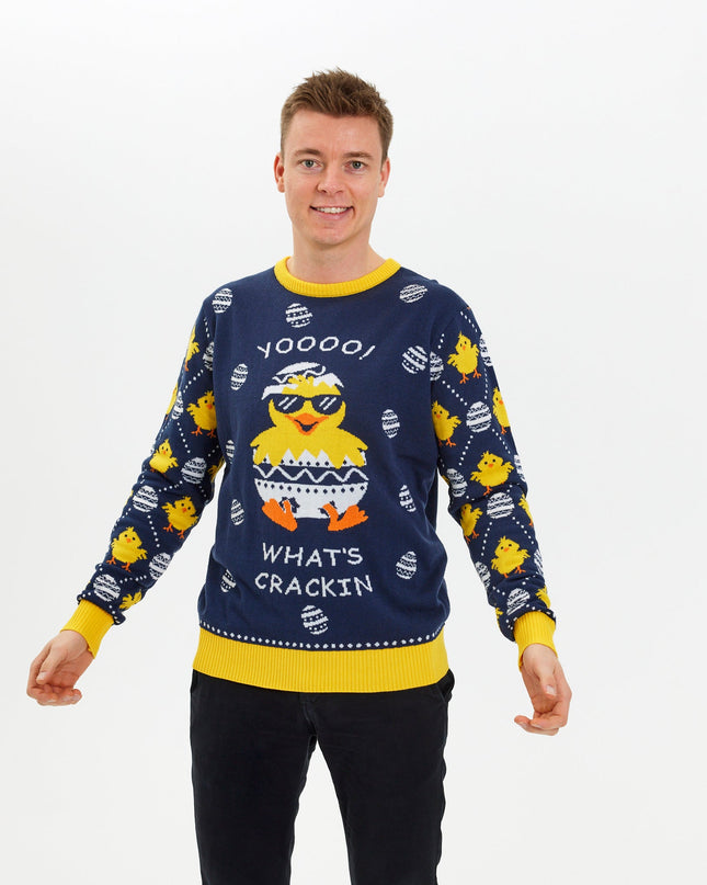 Osterpullover „What's Cracking“ – Damenstil