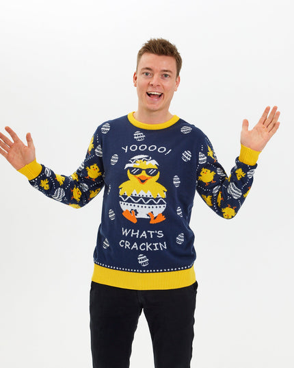 Osterpullover „What's Cracking“ – Damenstil