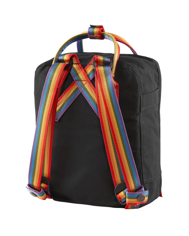 Fjällräven Kånken Mini – Schwarz-Regenbogen | Einzigartige Geschenkidee